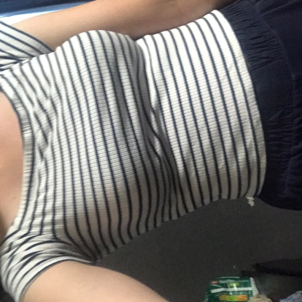 Striped crop top